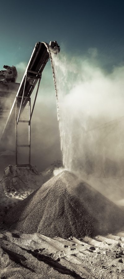 Industrial,Background,With,Working,Gravel,Crusher